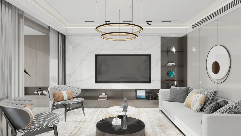 Glossy White Venetian Panel - Image 2
