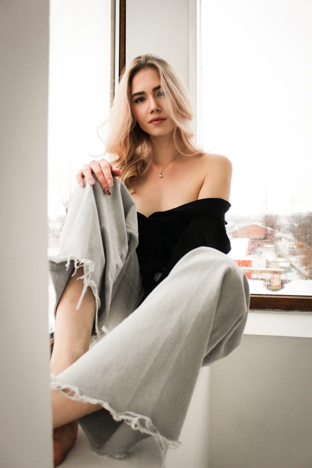 Estonished Black Cotton Shirt - Image 2